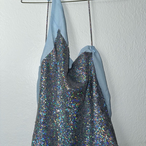 For love and lemons asymmetrical maxi sequence dress - Picture 3 of 16